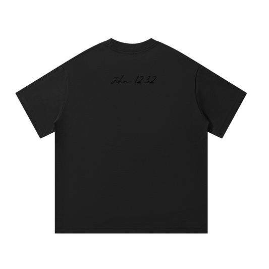 Lifted John 12:32 Unisex Oversized T-Shirt