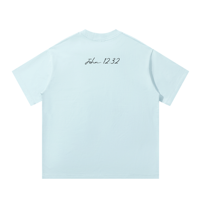 Lifted John 12:32 Unisex Oversized T-Shirt