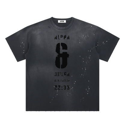 The Creator Hand-Frayed Sunfade Paint Splatter T-Shirt