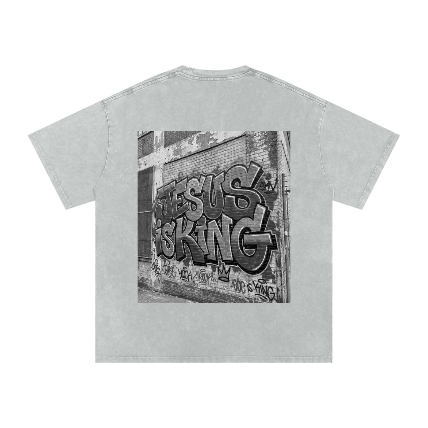 King of Kings Lord of Lords - Snow Washed Oversized Cotton T-Shirt
