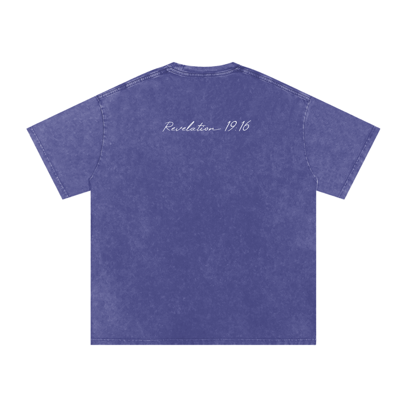 Revelation 19:16 Graffiti Snow Washed Oversized Cotton T-Shirt