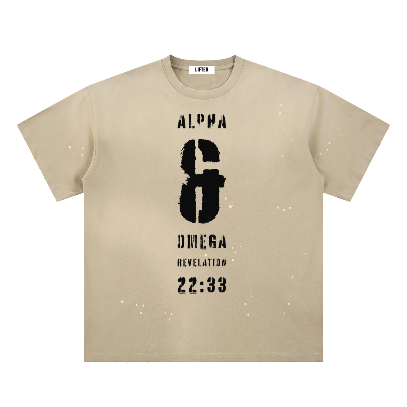 The Creator Hand-Frayed Sunfade Paint Splatter T-Shirt