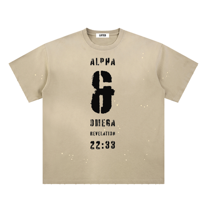 The Creator Hand-Frayed Sunfade Paint Splatter T-Shirt