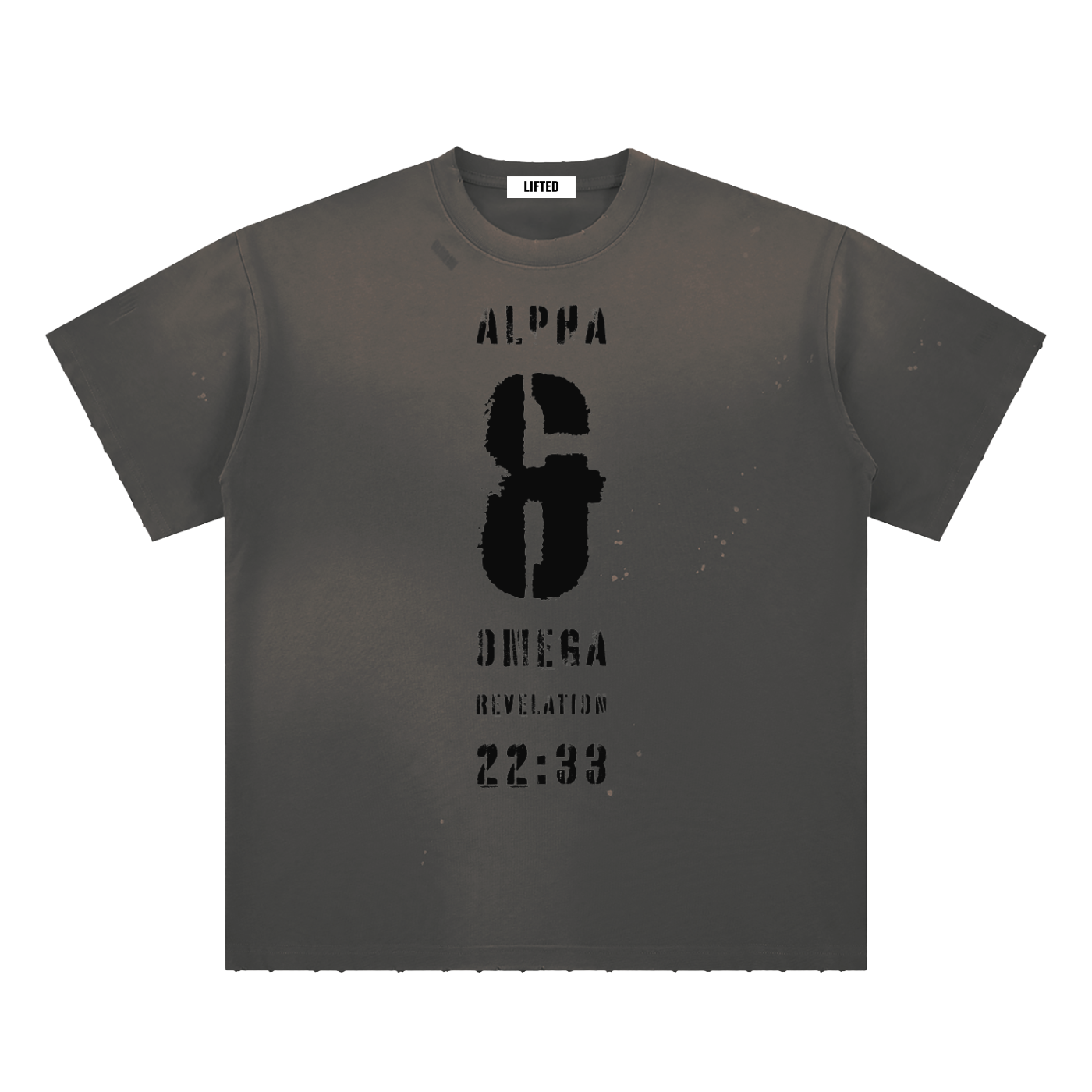 The Creator Hand-Frayed Sunfade Paint Splatter T-Shirt