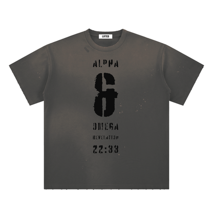 The Creator Hand-Frayed Sunfade Paint Splatter T-Shirt